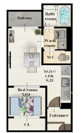 REGALEST薬師堂駅の物件間取画像